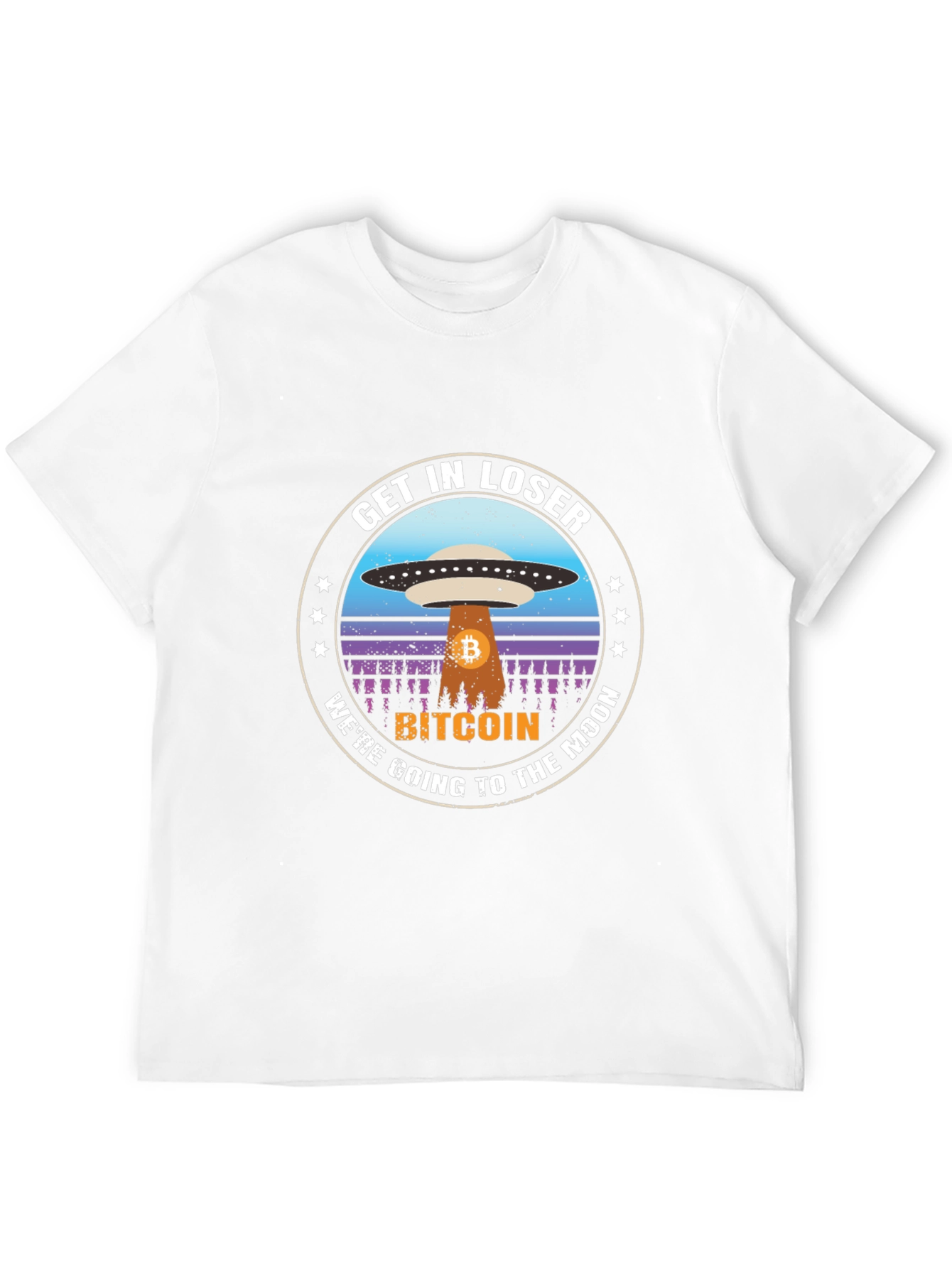 Bitcoin To The Moon Graphic T-Shirt