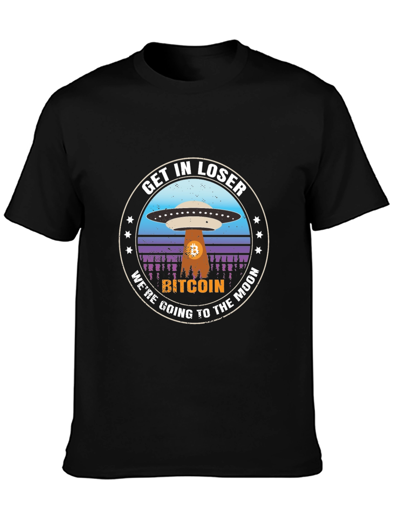 Bitcoin To The Moon Graphic T-Shirt