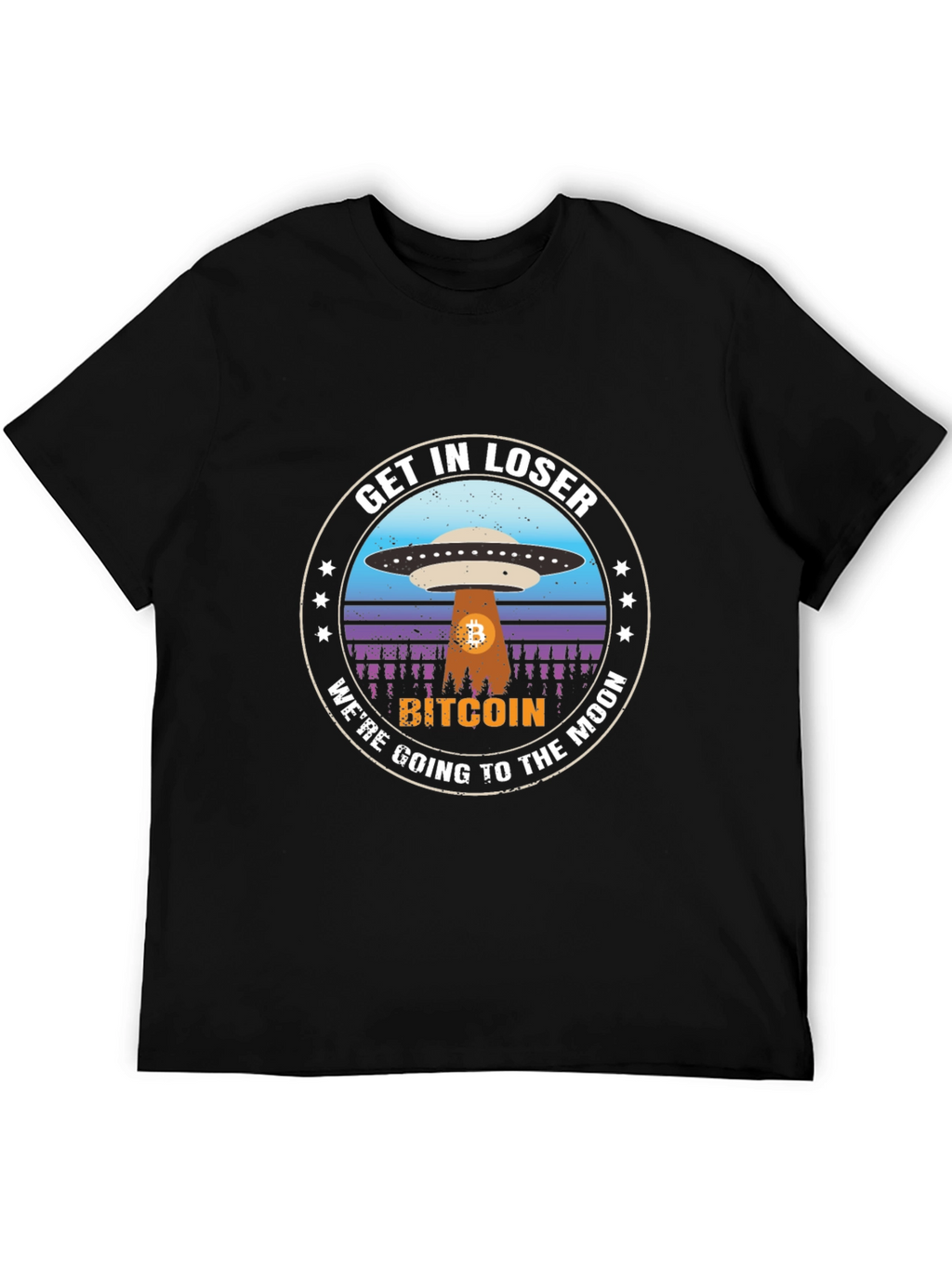 Bitcoin To The Moon Graphic T-Shirt