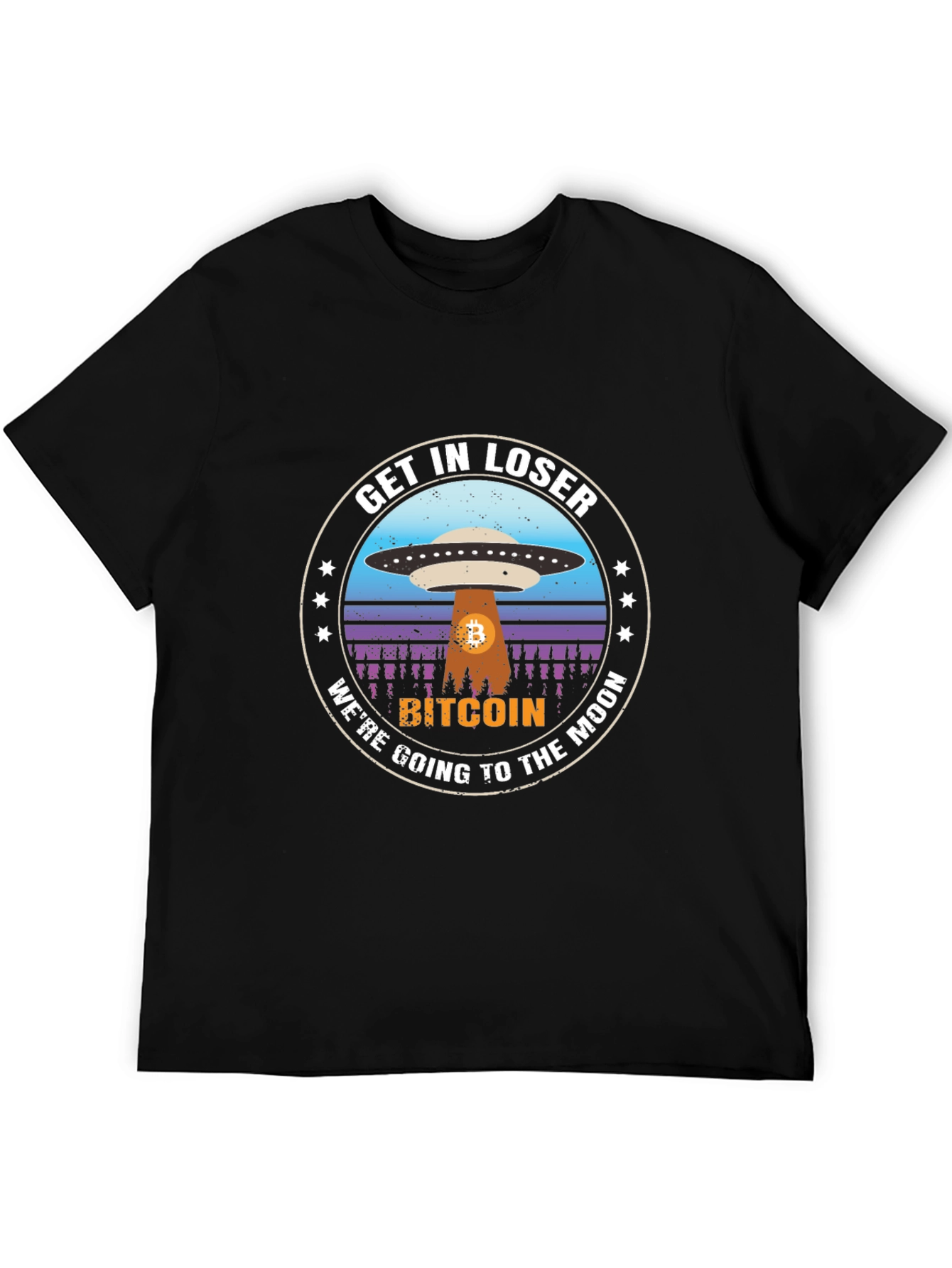 Bitcoin To The Moon Graphic T-Shirt