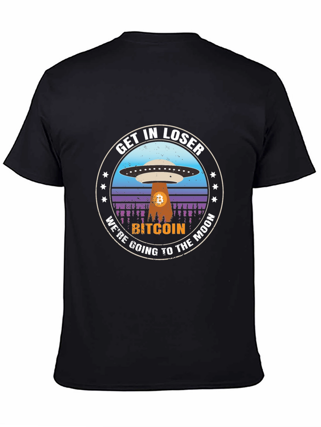 Bitcoin To The Moon Graphic T-Shirt