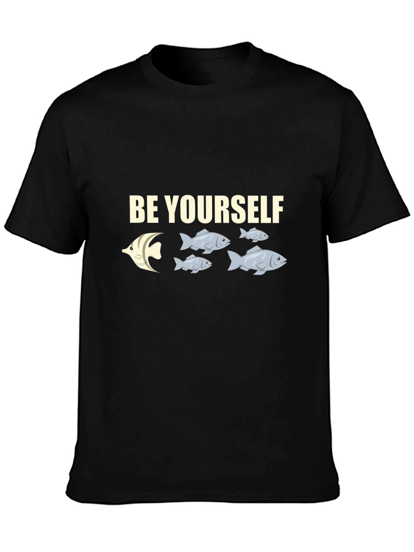 Be Yourself Fish T-Shirt - Stand Out From the Crowd