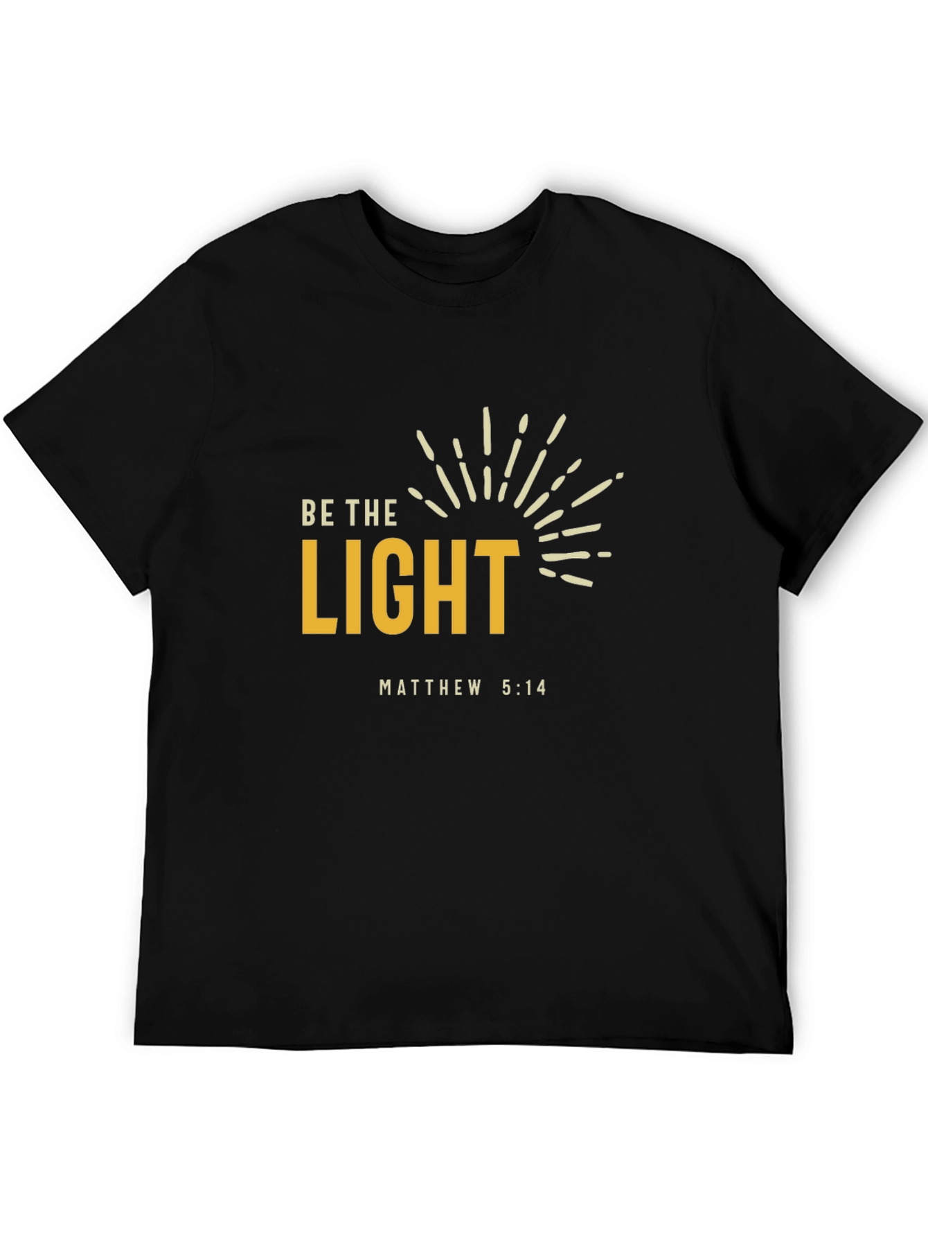 Be The Light T-Shirt - Matthew 5:14 - Christian Apparel