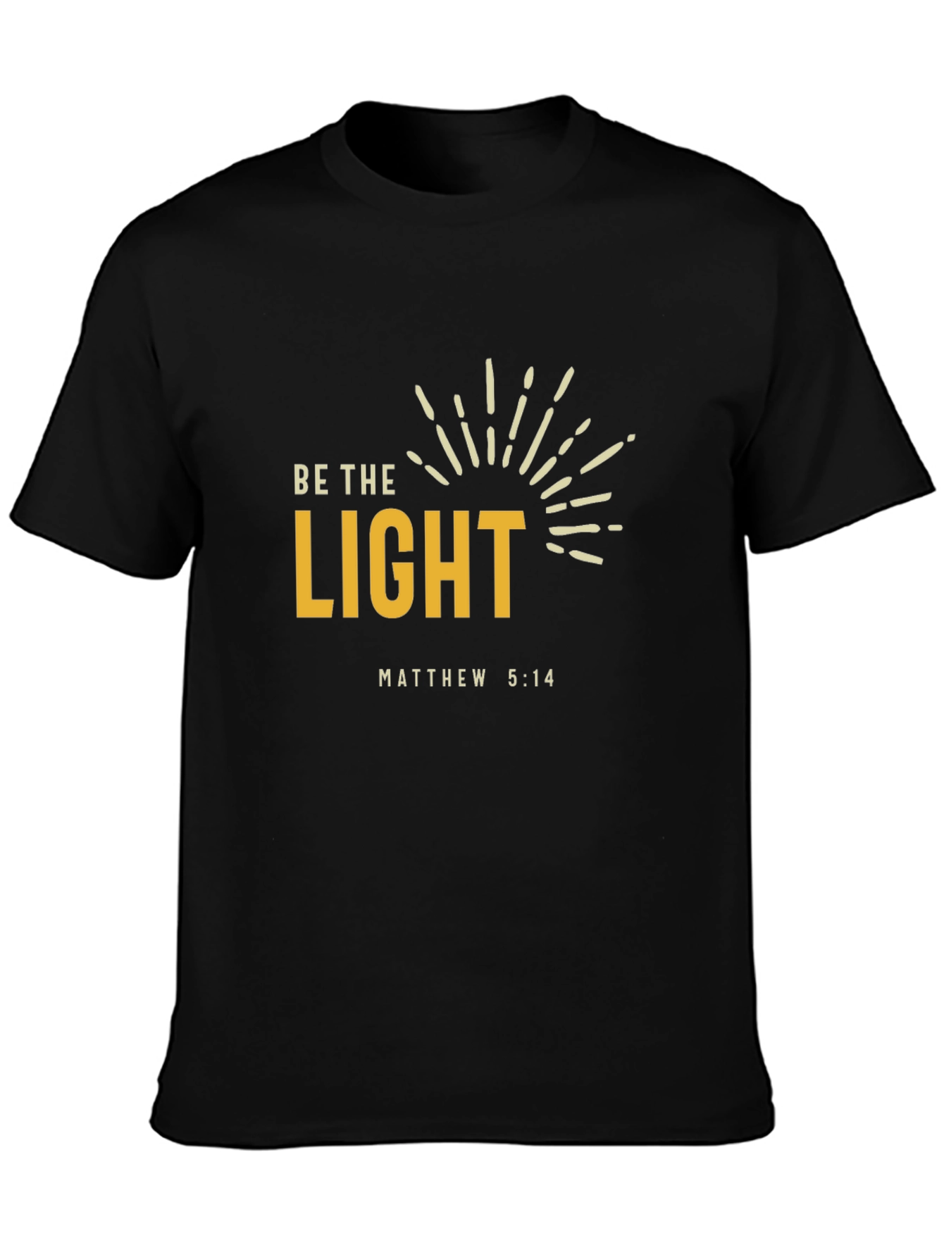 Be The Light T-Shirt - Matthew 5:14 - Christian Apparel