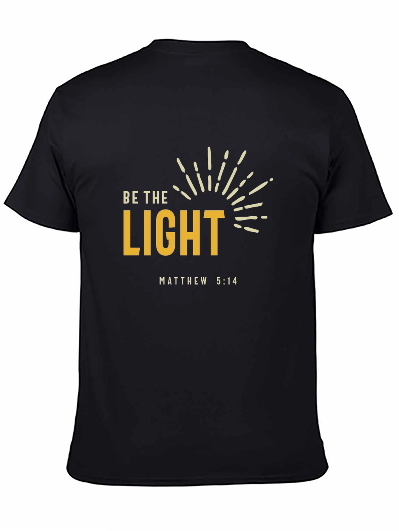 Be The Light T-Shirt - Matthew 5:14 - Christian Apparel