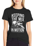 Keeping the Mix In Motion Black T-Shirt