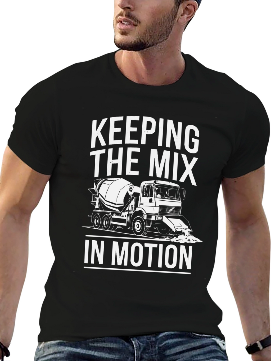 Keeping the Mix In Motion Black T-Shirt