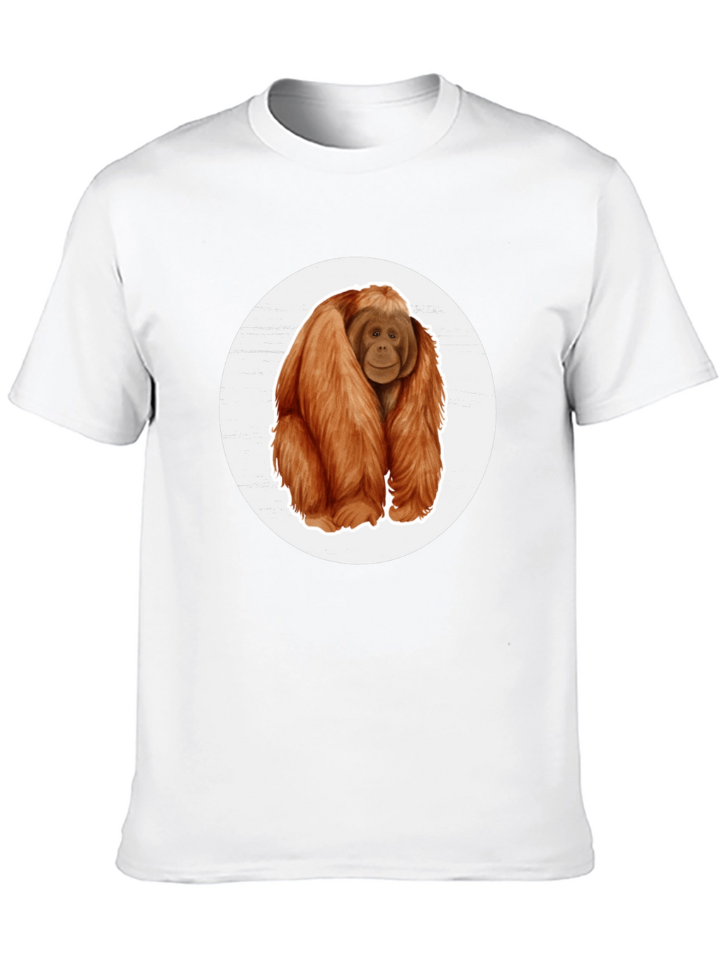Orangutan Graphic Tee - Black Cotton T-Shirt