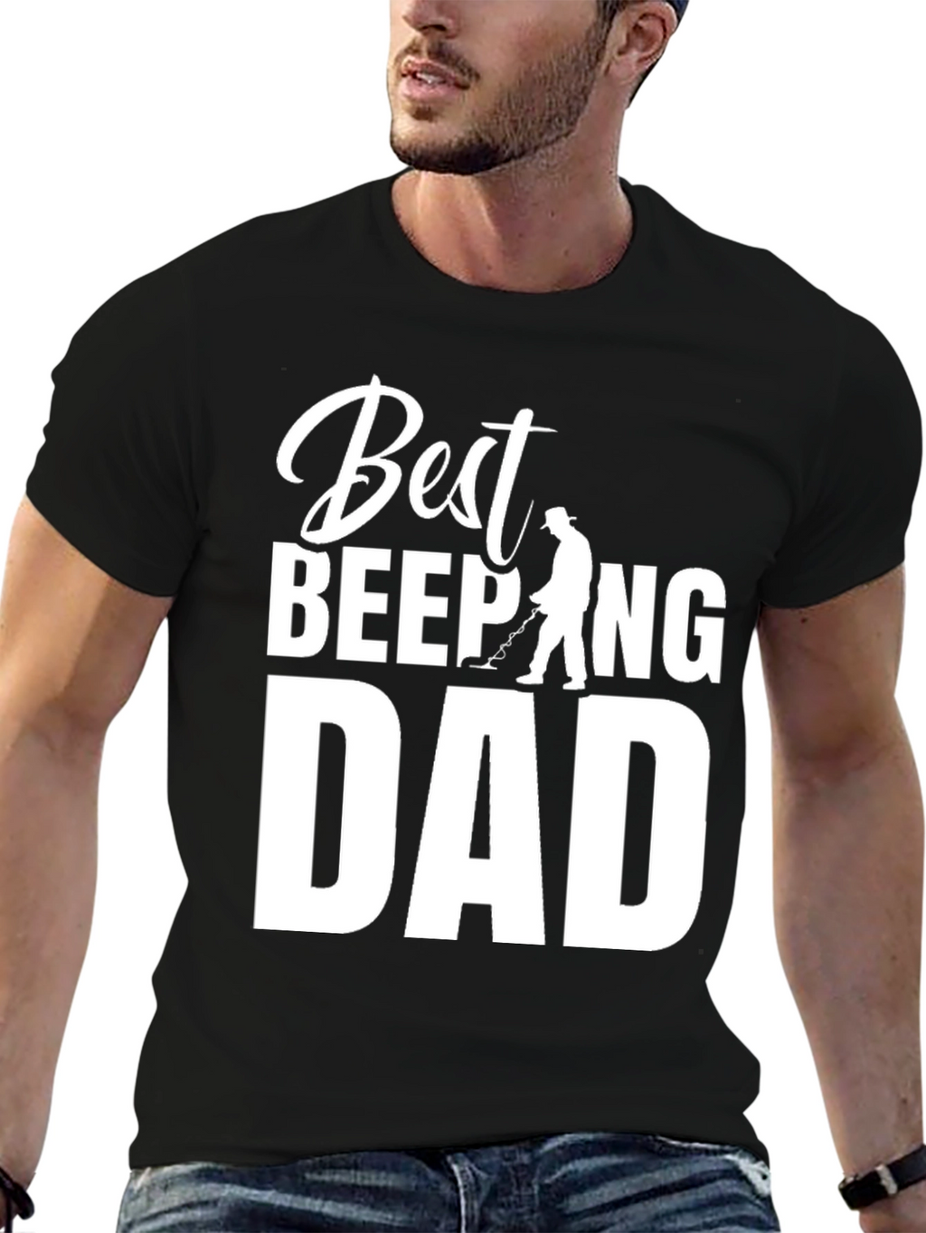 Best Beeping Dad T-Shirt - Funny Metal Detecting Tee