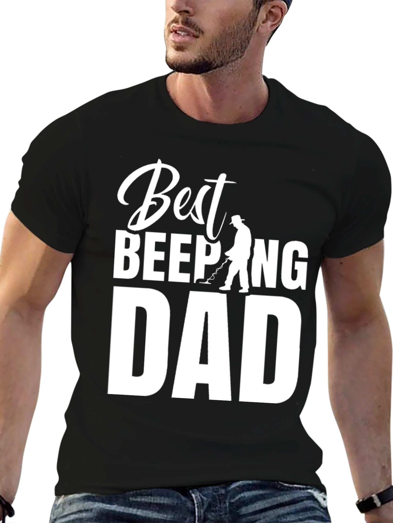 Best Beeping Dad T-Shirt - Funny Metal Detecting Tee
