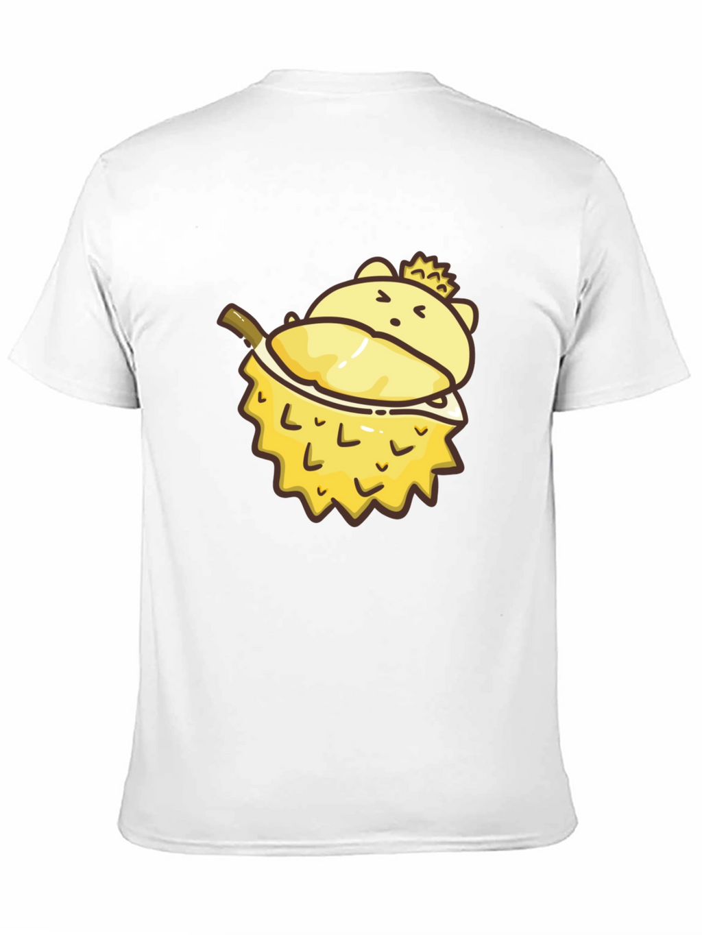 Cartoon Durian Bear Graphic Tee - Black