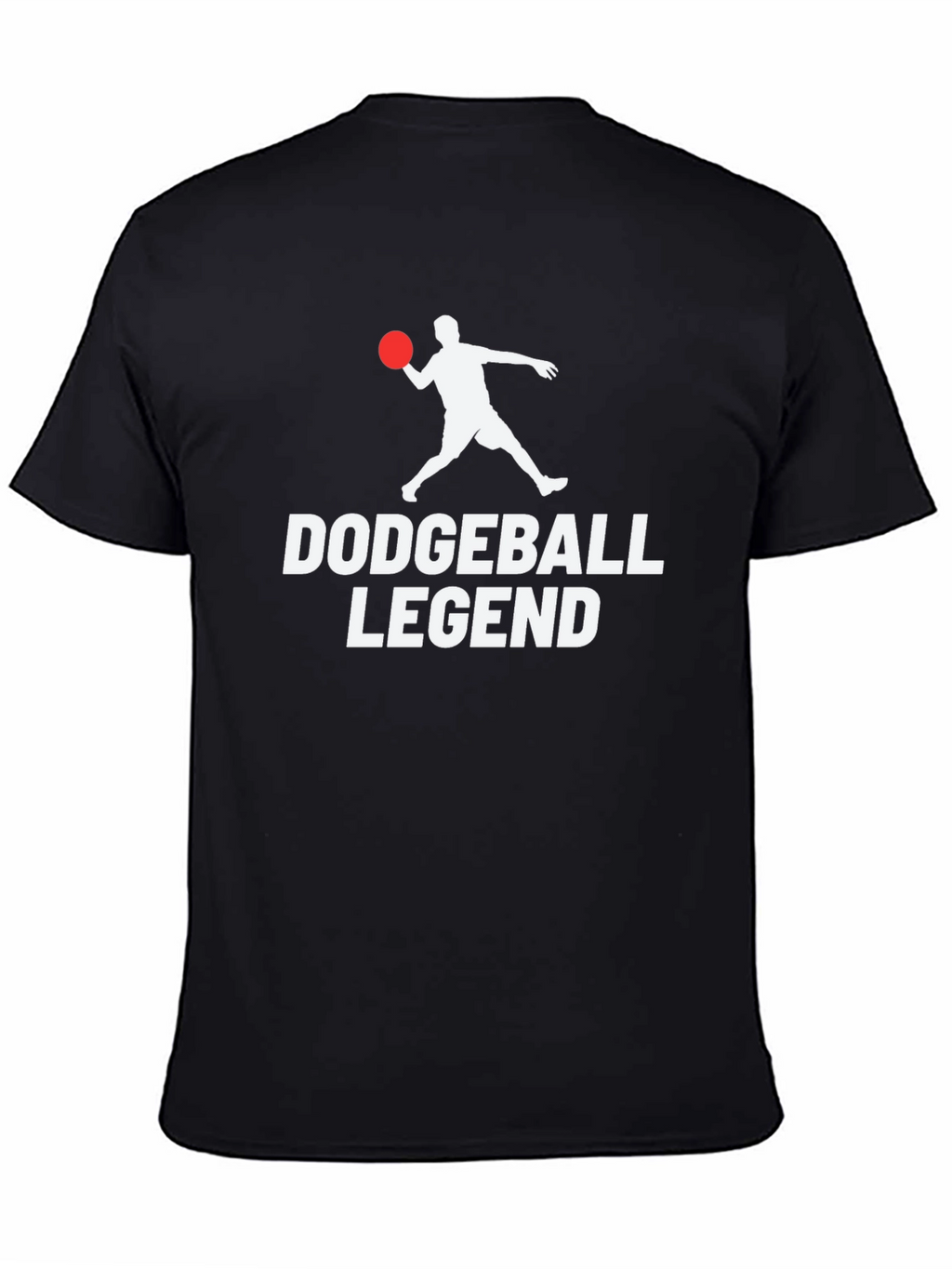 Dodgeball Legend Graphic T-Shirt - Black