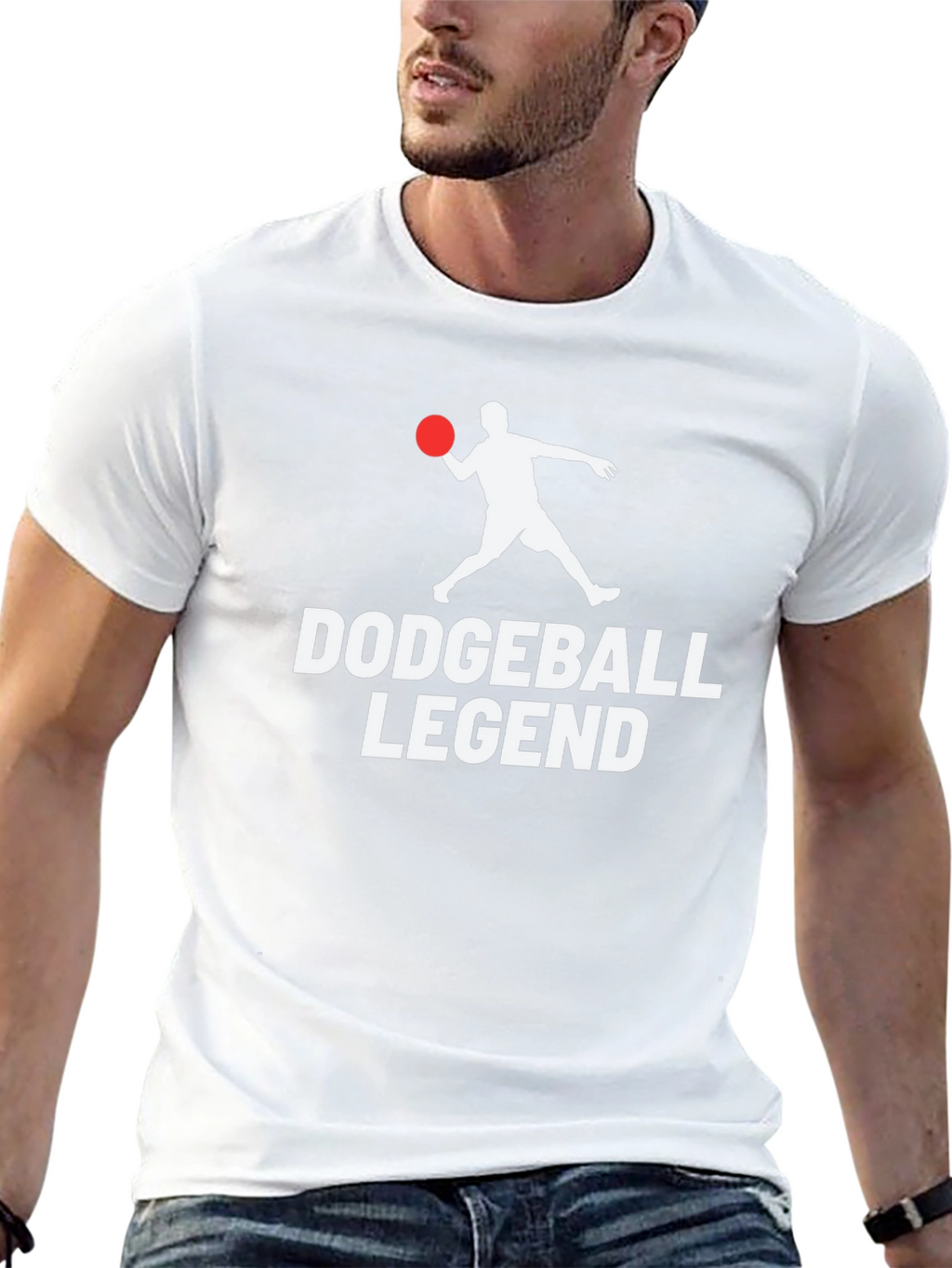 Dodgeball Legend Graphic T-Shirt - Black