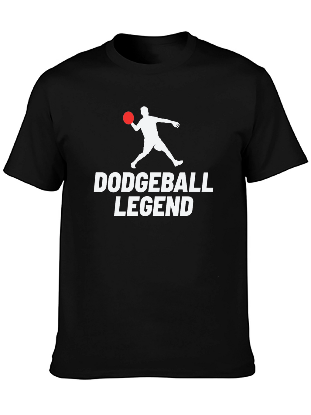 Dodgeball Legend Graphic T-Shirt - Black