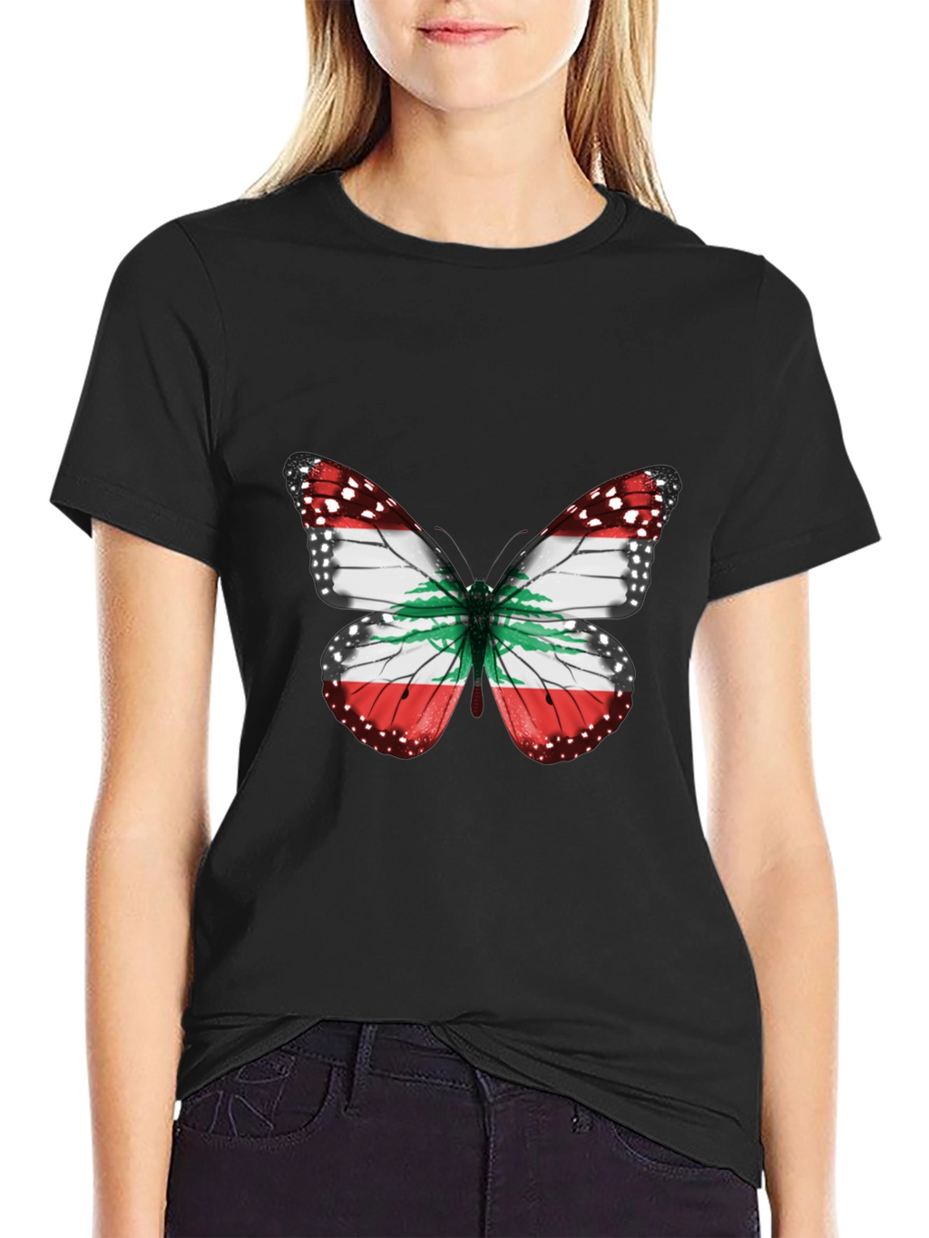 Lebanon Butterfly Graphic T-Shirt