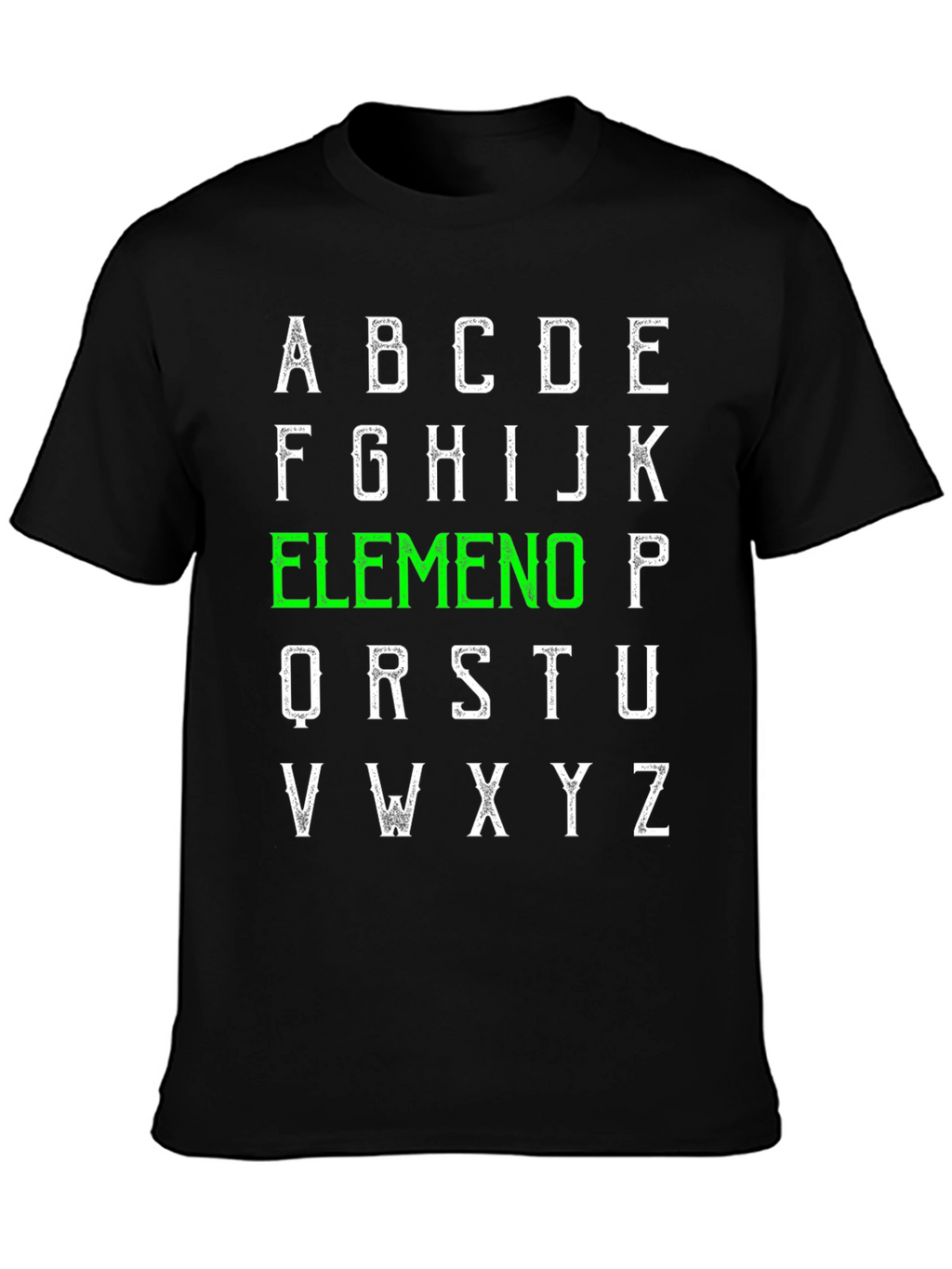 Alphabet Elemeno T-Shirt - ABC Green