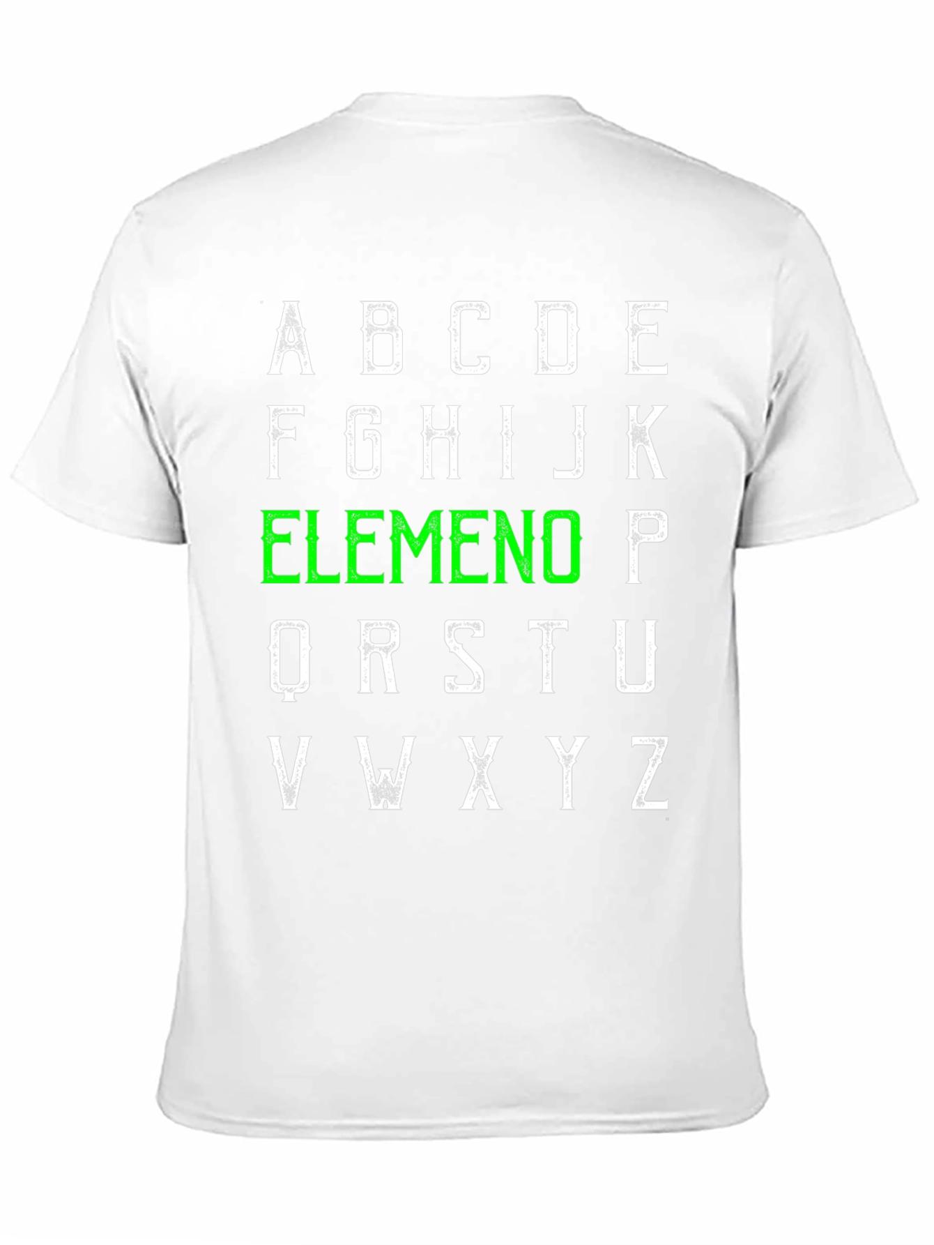 Alphabet Elemeno T-Shirt - ABC Green