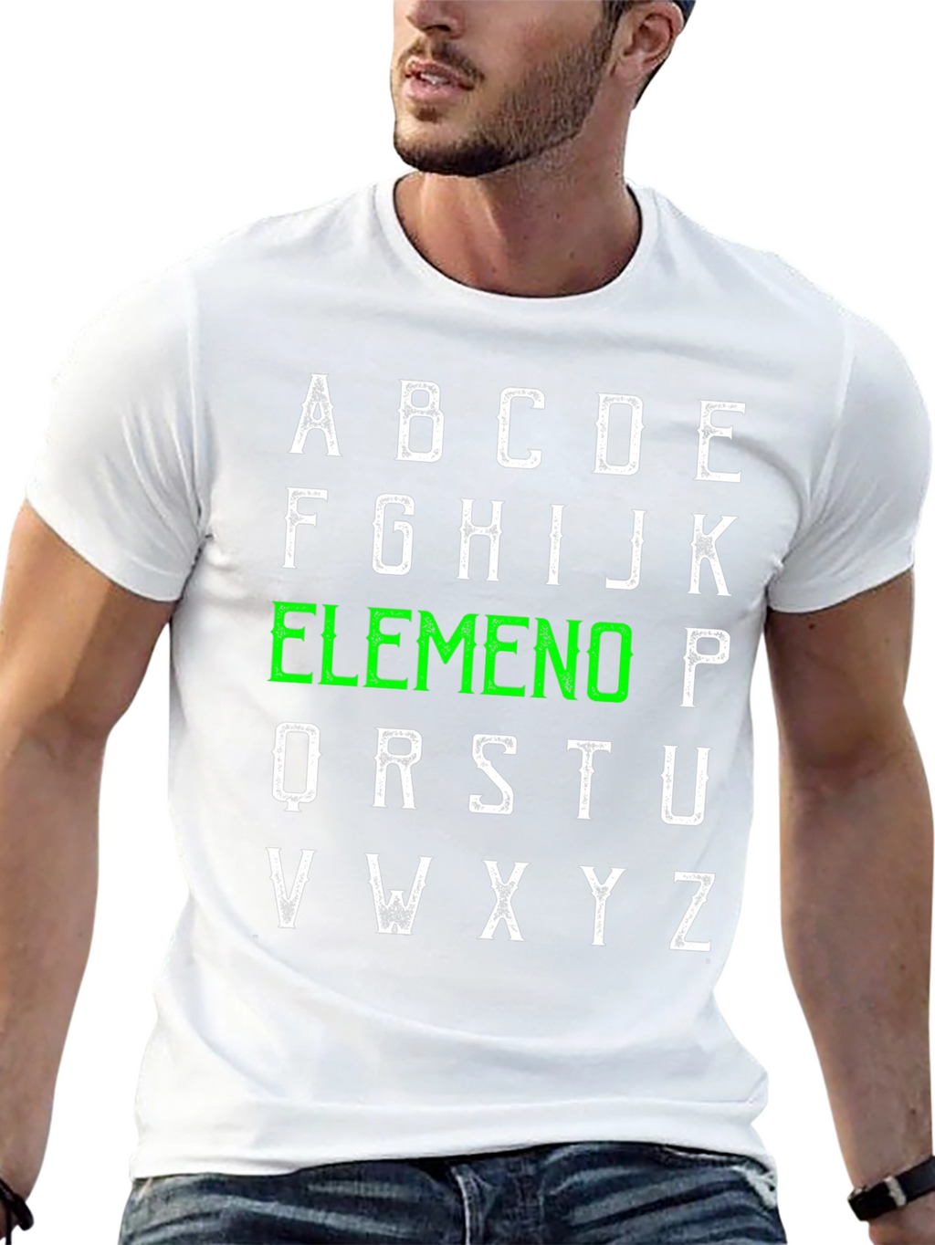 Alphabet Elemeno T-Shirt - ABC Green