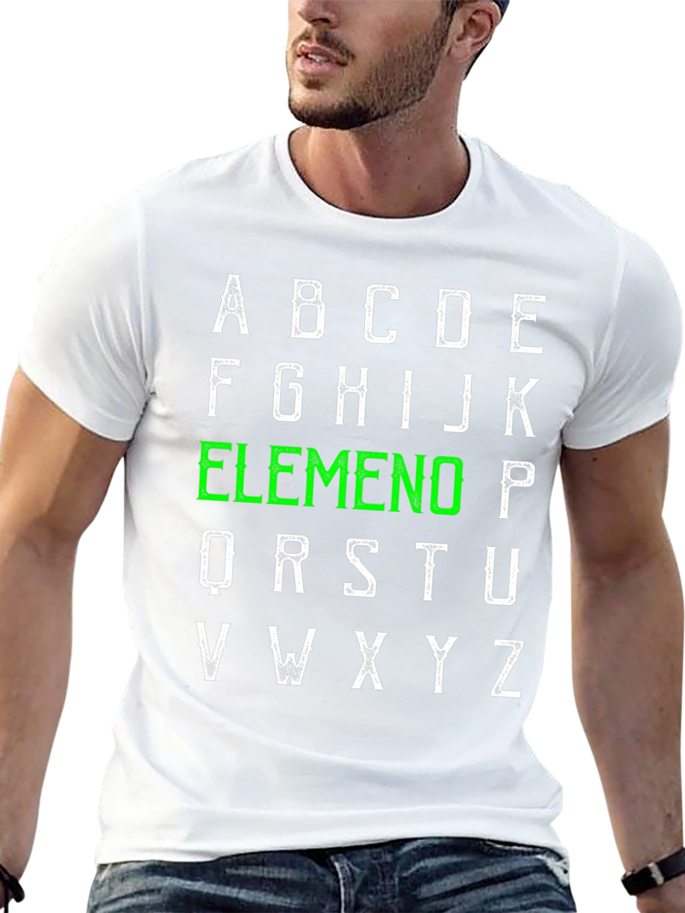 Alphabet Elemeno T-Shirt - ABC Green