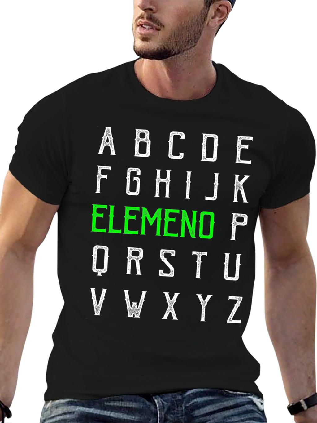 Alphabet Elemeno T-Shirt - ABC Green