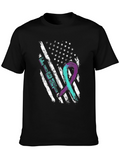 Fight Suicide Awareness Flag T-Shirt