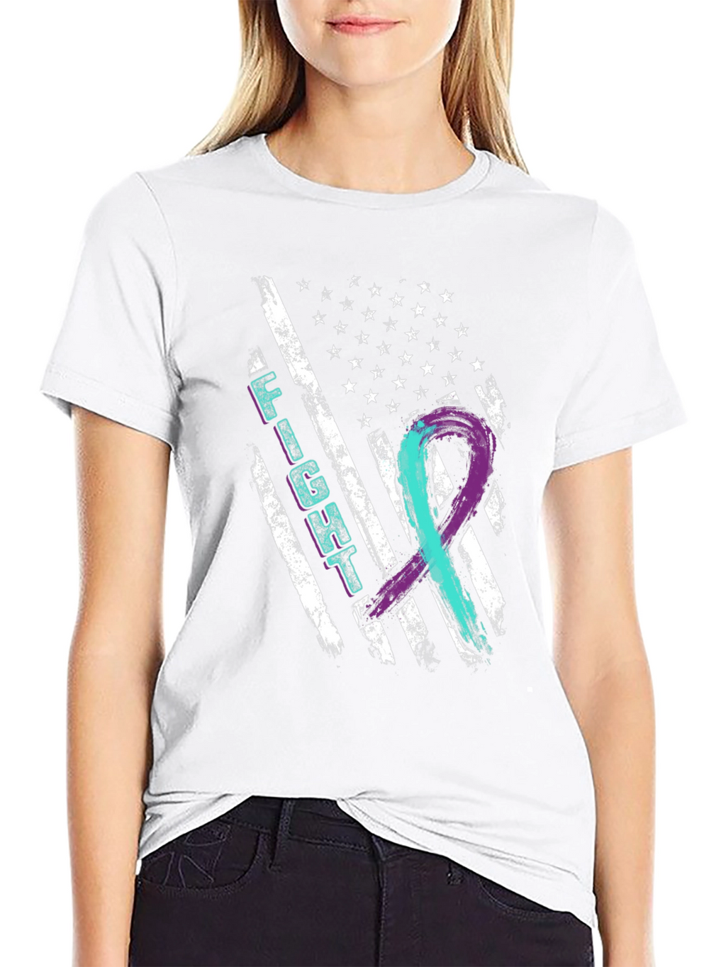 Fight Suicide Awareness Flag T-Shirt