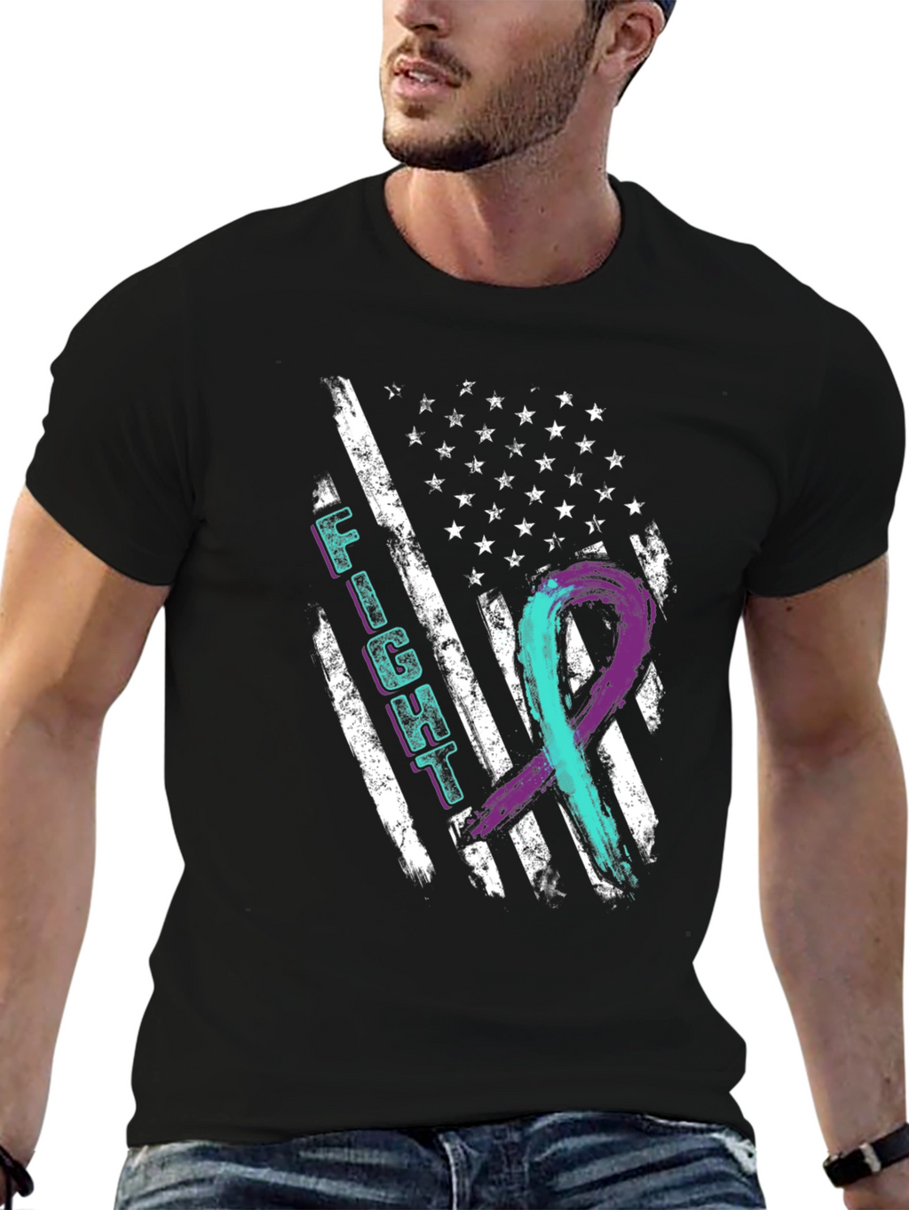 Fight Suicide Awareness Flag T-Shirt
