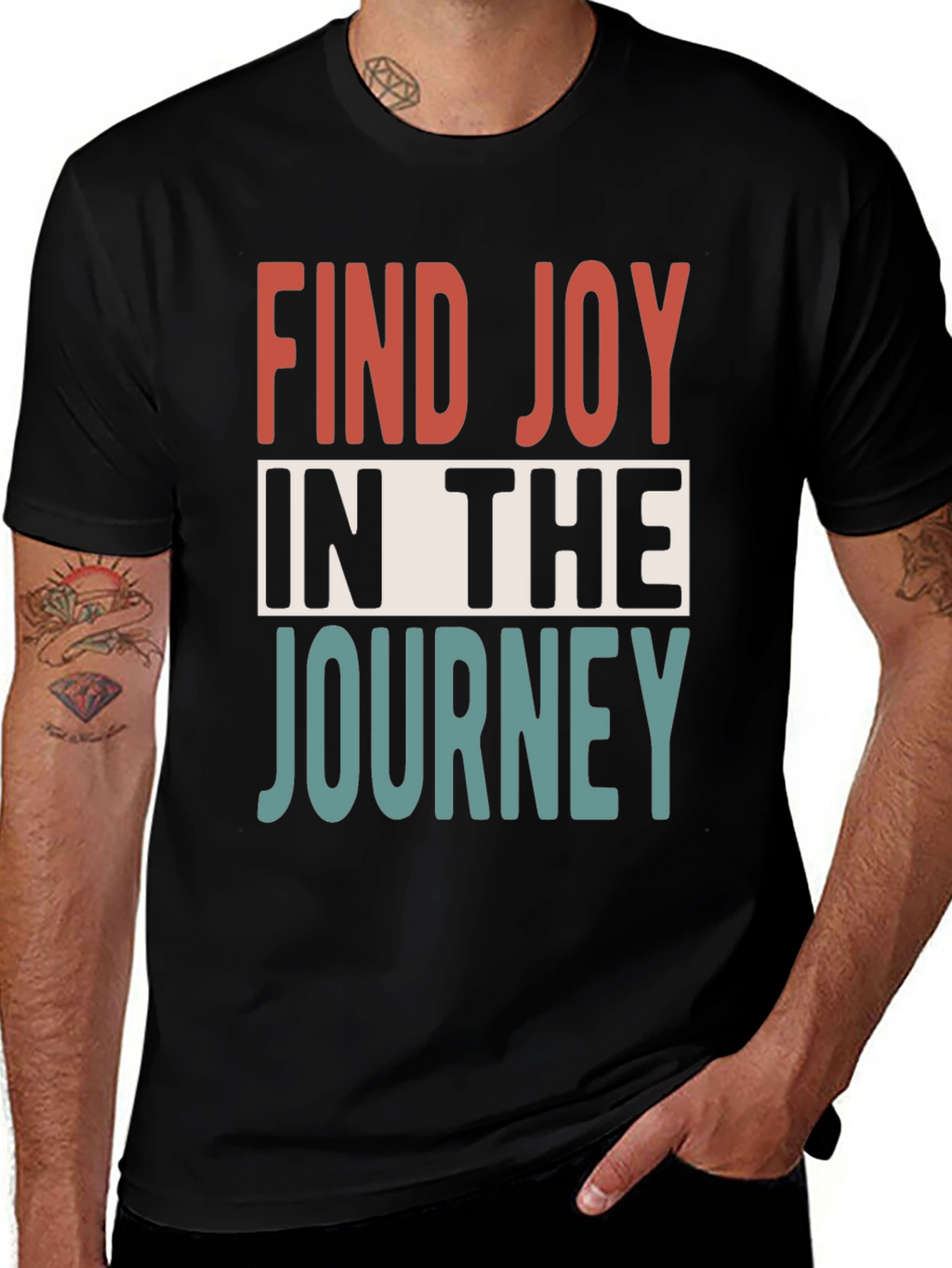 Inspirational Graphic Tee: Find Joy in the Journey