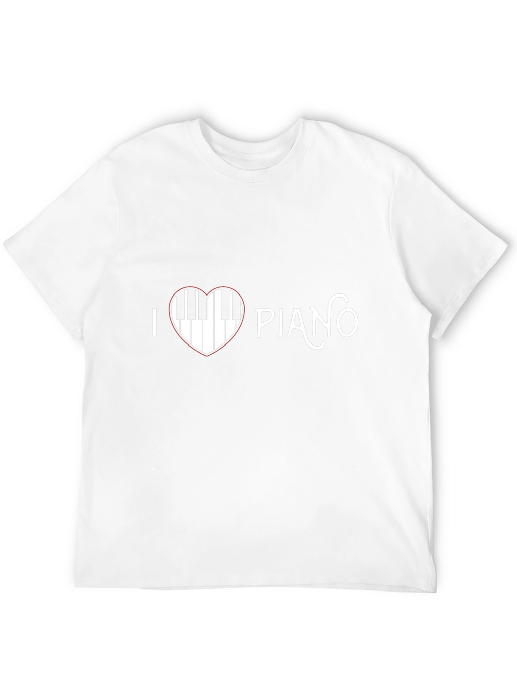 I Love Piano T-Shirt - Music Heart Tee