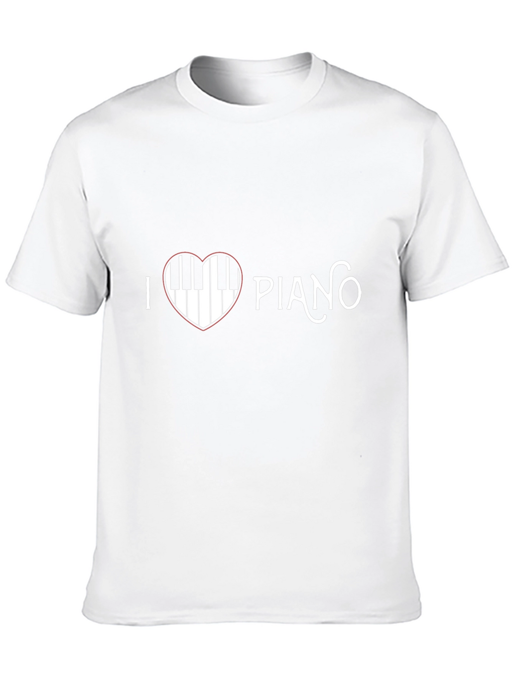 I Love Piano T-Shirt - Music Heart Tee
