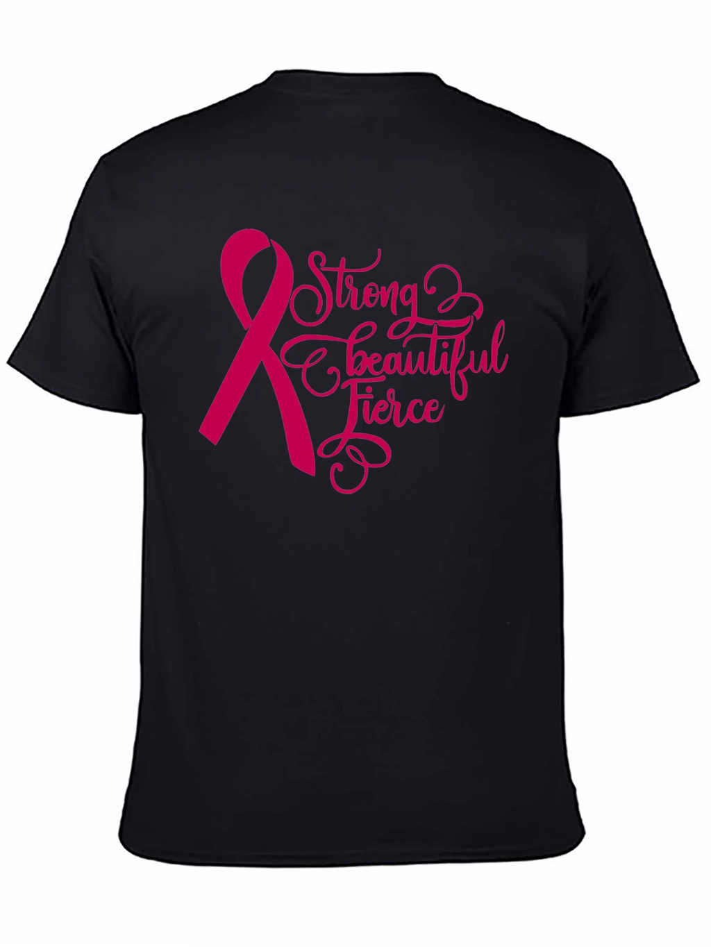 Strong Fierce Beautiful Breast Cancer Awareness T-Shirt