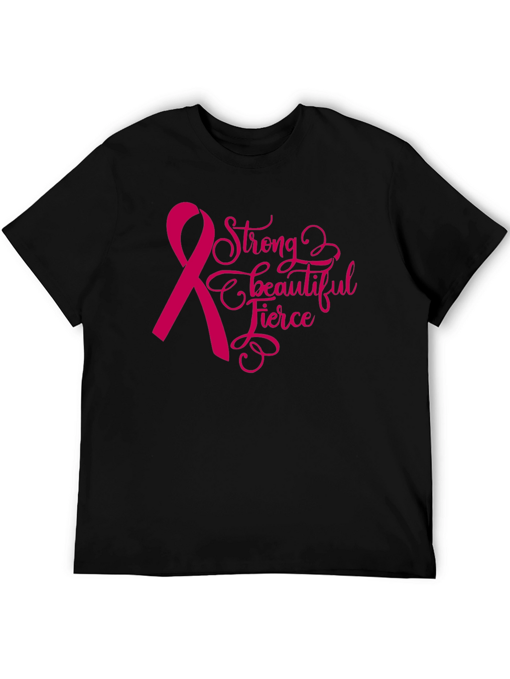Strong Fierce Beautiful Breast Cancer Awareness T-Shirt