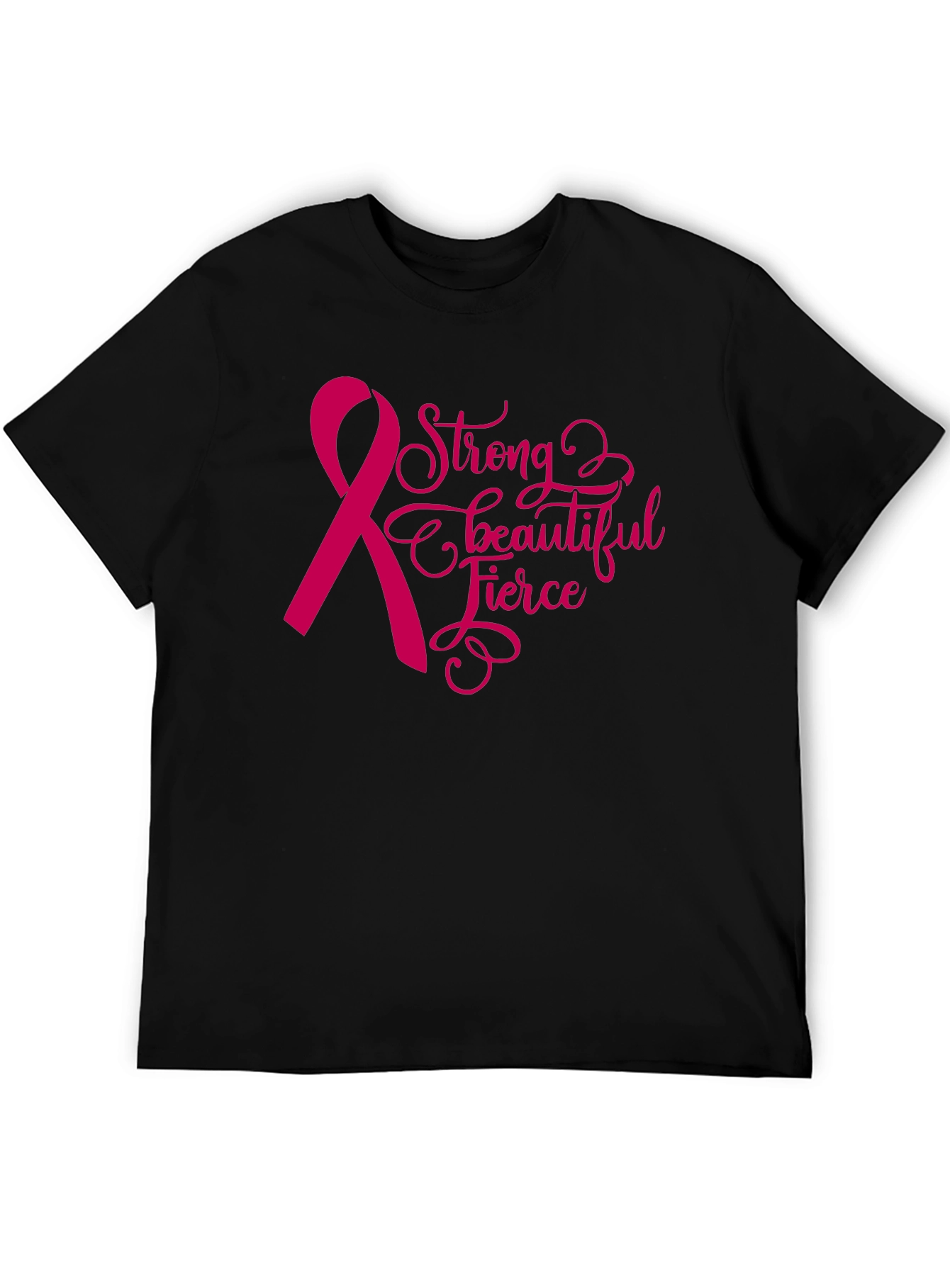 Strong Fierce Beautiful Breast Cancer Awareness T-Shirt