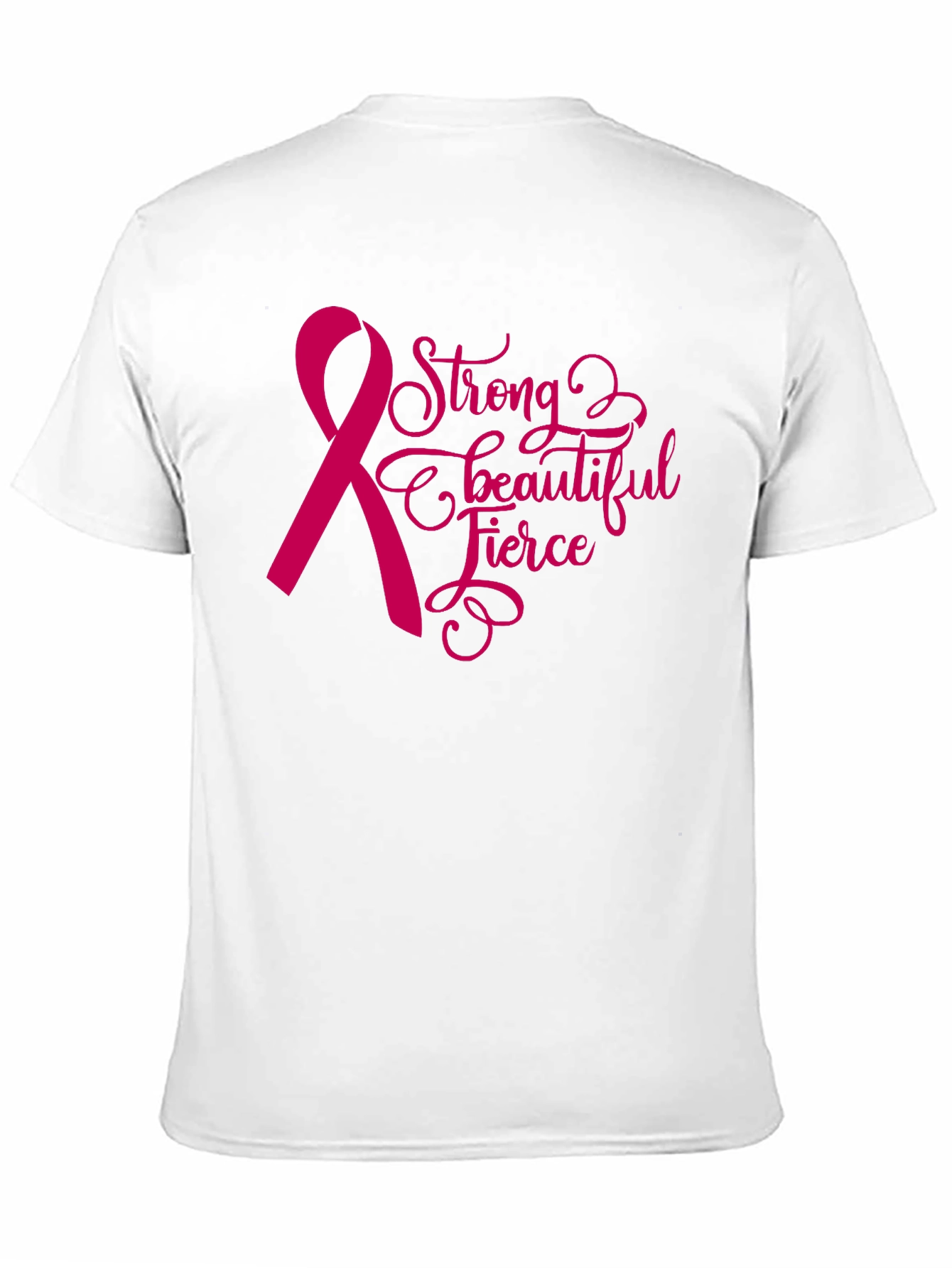 Strong Fierce Beautiful Breast Cancer Awareness T-Shirt