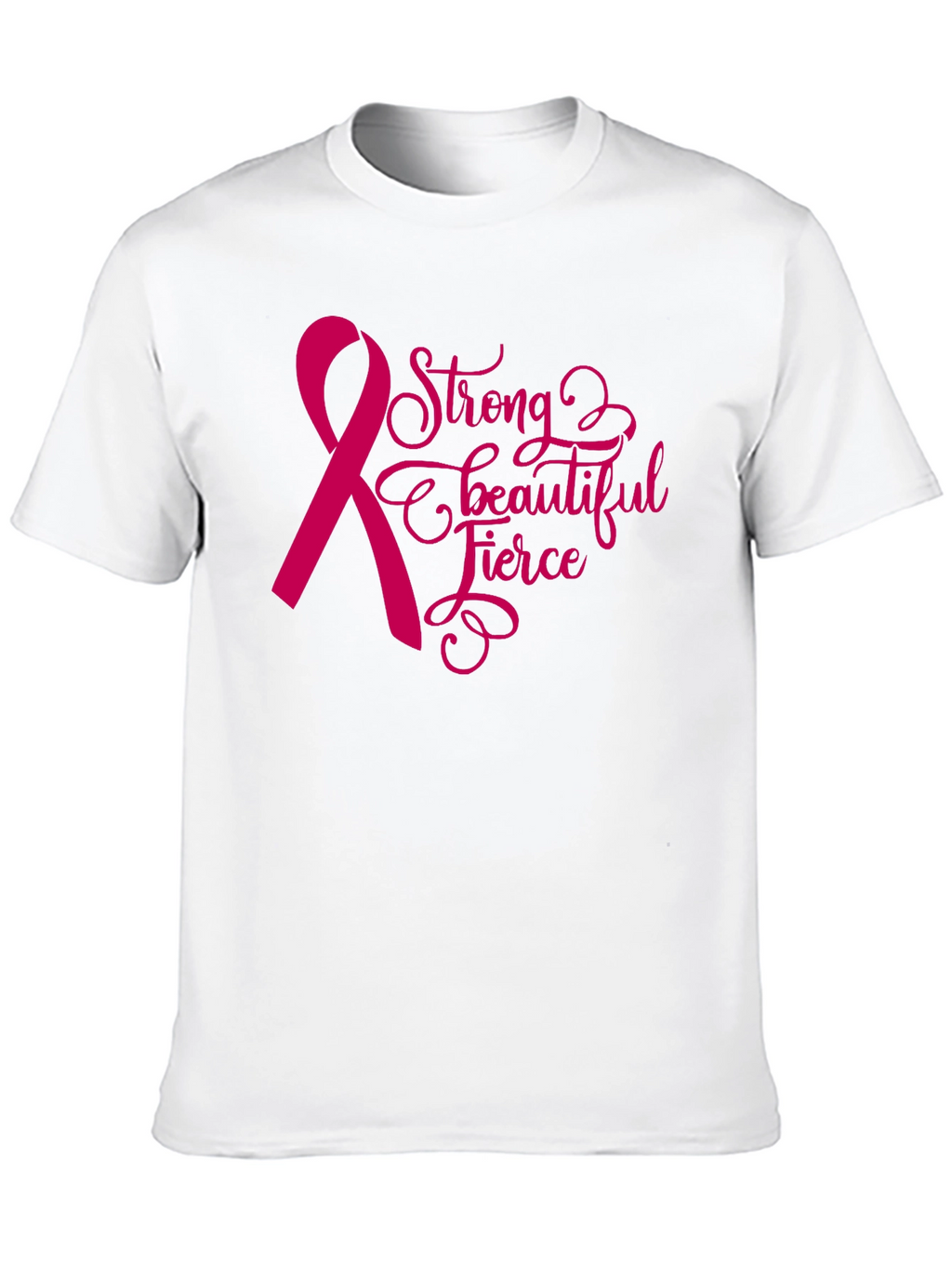 Strong Fierce Beautiful Breast Cancer Awareness T-Shirt