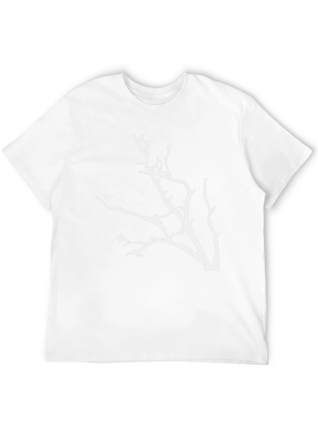 Abstract Tree Branch Graphic Tee - Black