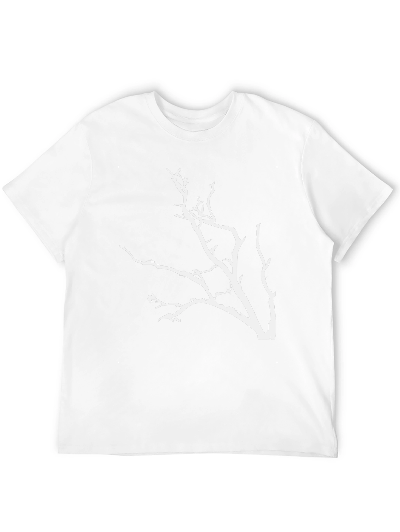 Abstract Tree Branch Graphic Tee - Black