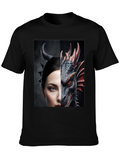 Dragon and Woman Graphic Tee