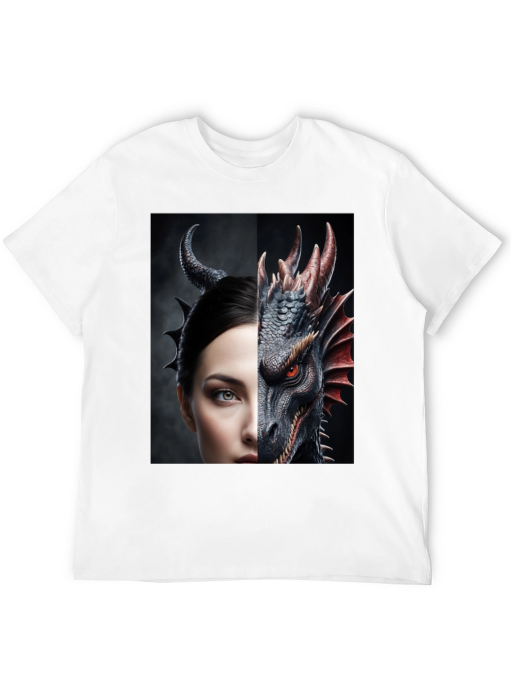 Dragon and Woman Graphic Tee