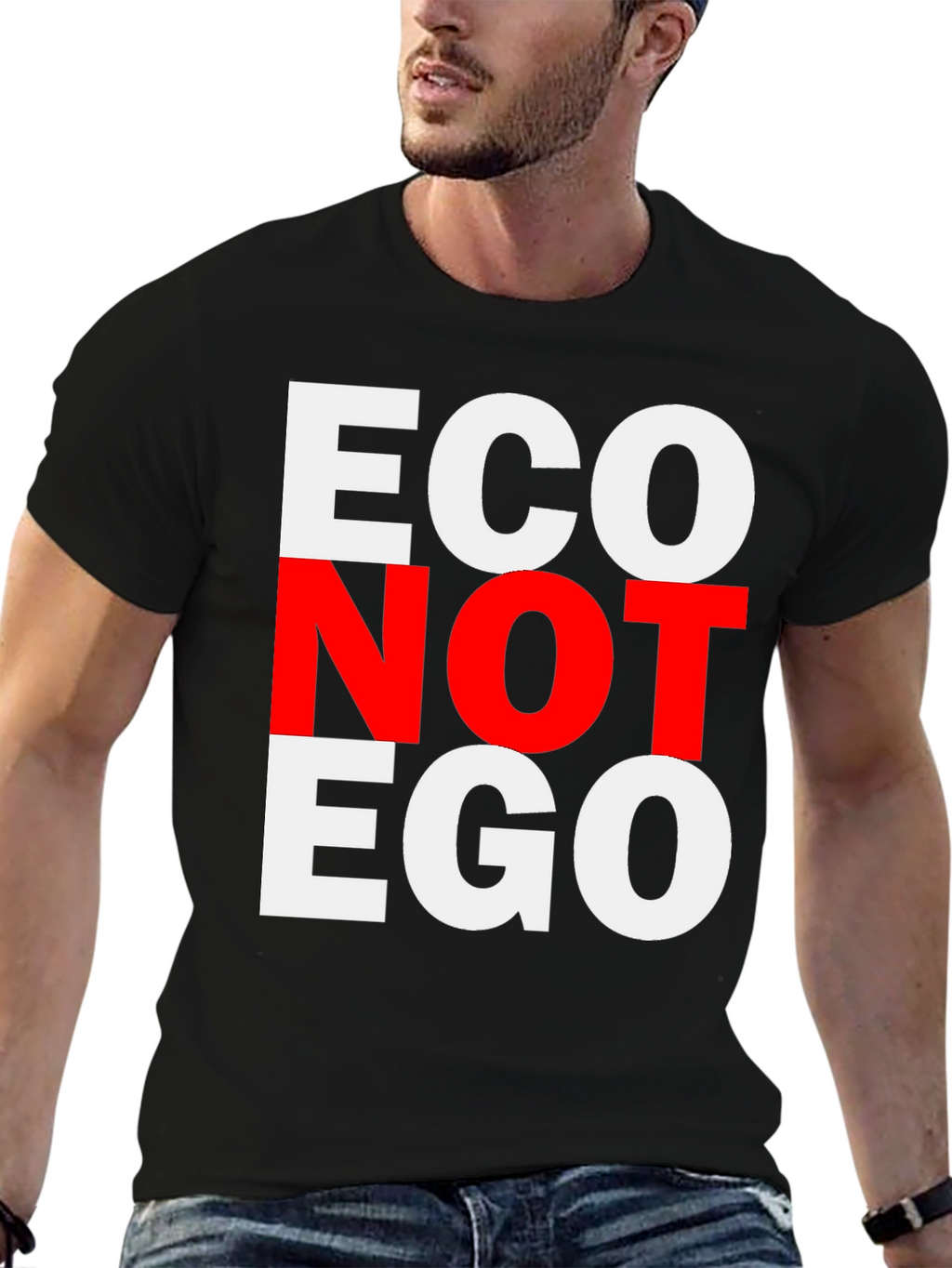 Eco Not Ego Graphic Tee - Unisex T-Shirt