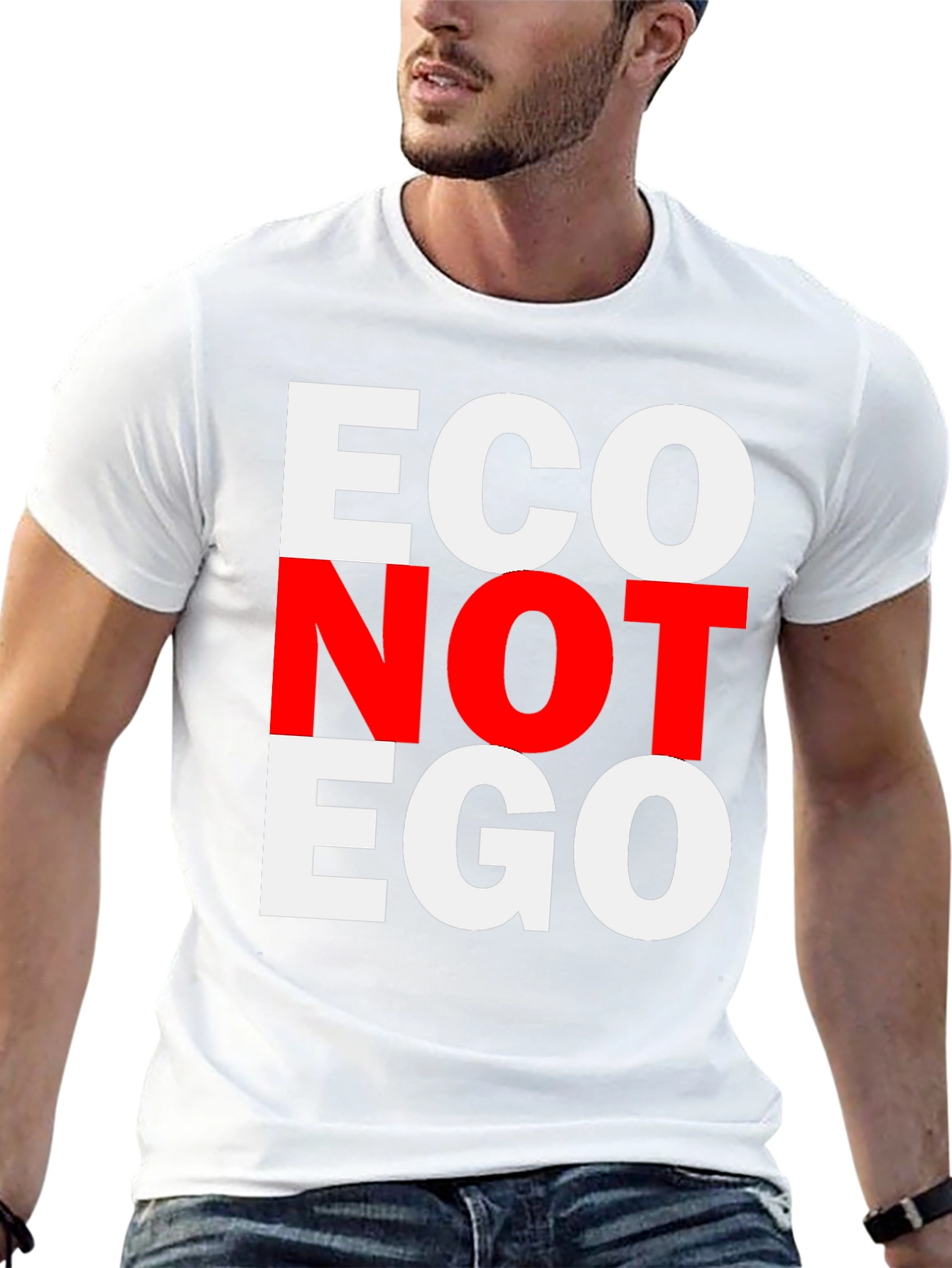 Eco Not Ego Graphic Tee - Unisex T-Shirt