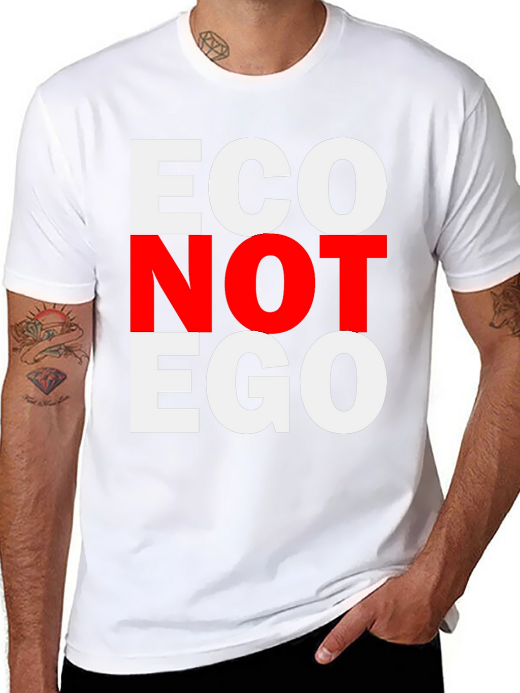Eco Not Ego Graphic Tee - Unisex T-Shirt