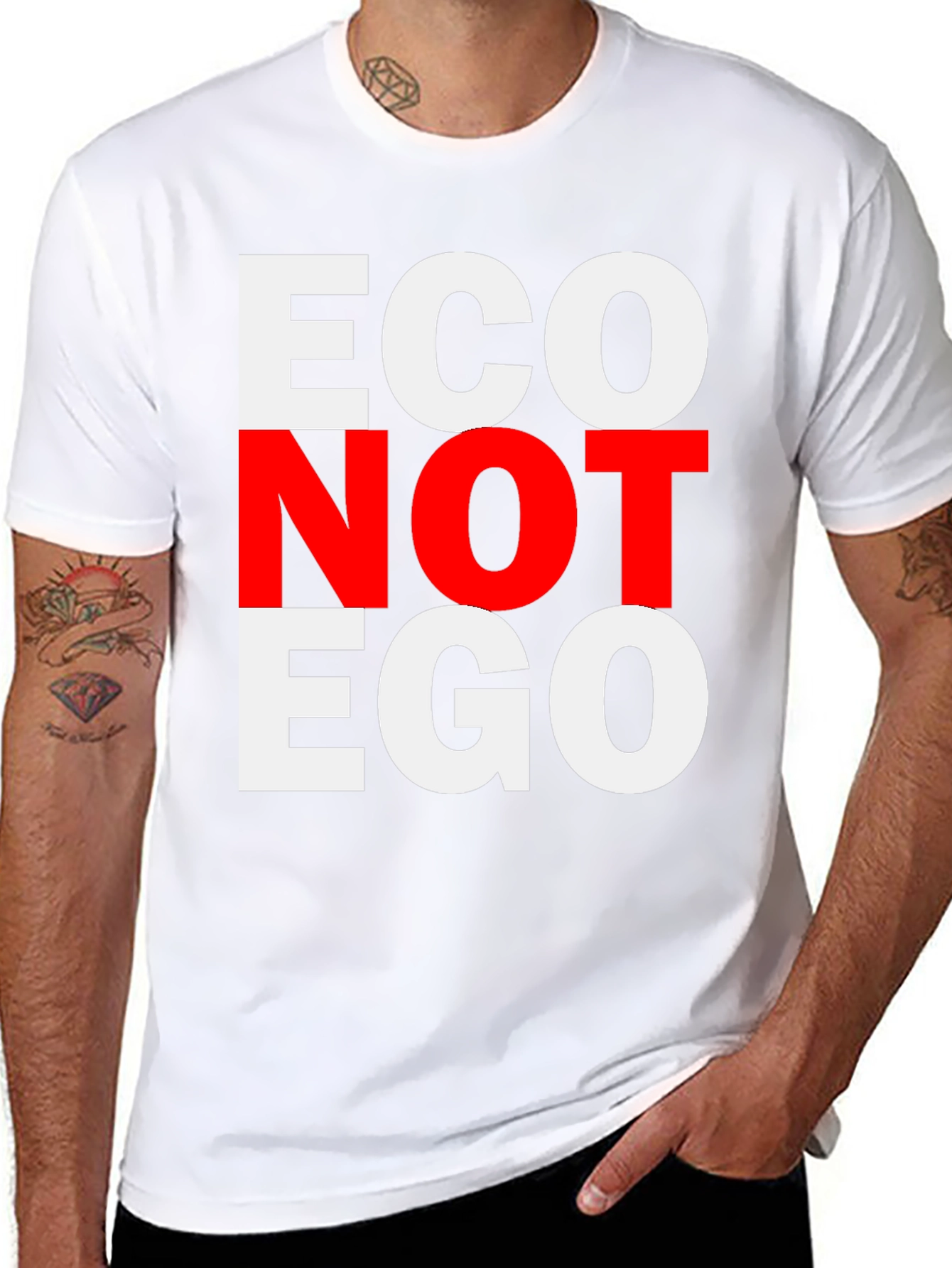 Eco Not Ego Graphic Tee - Unisex T-Shirt