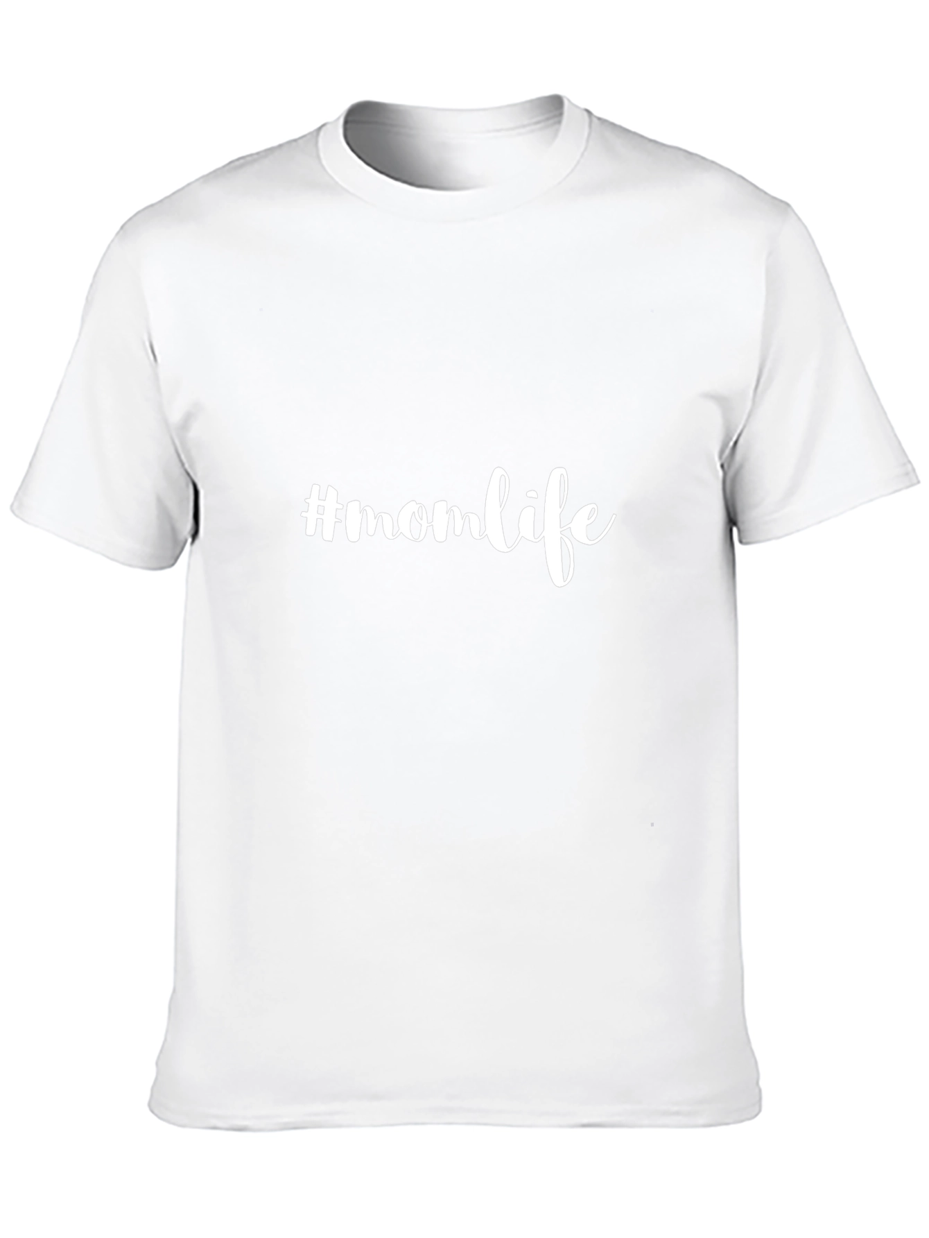 #momlife Black Cotton Graphic Tee