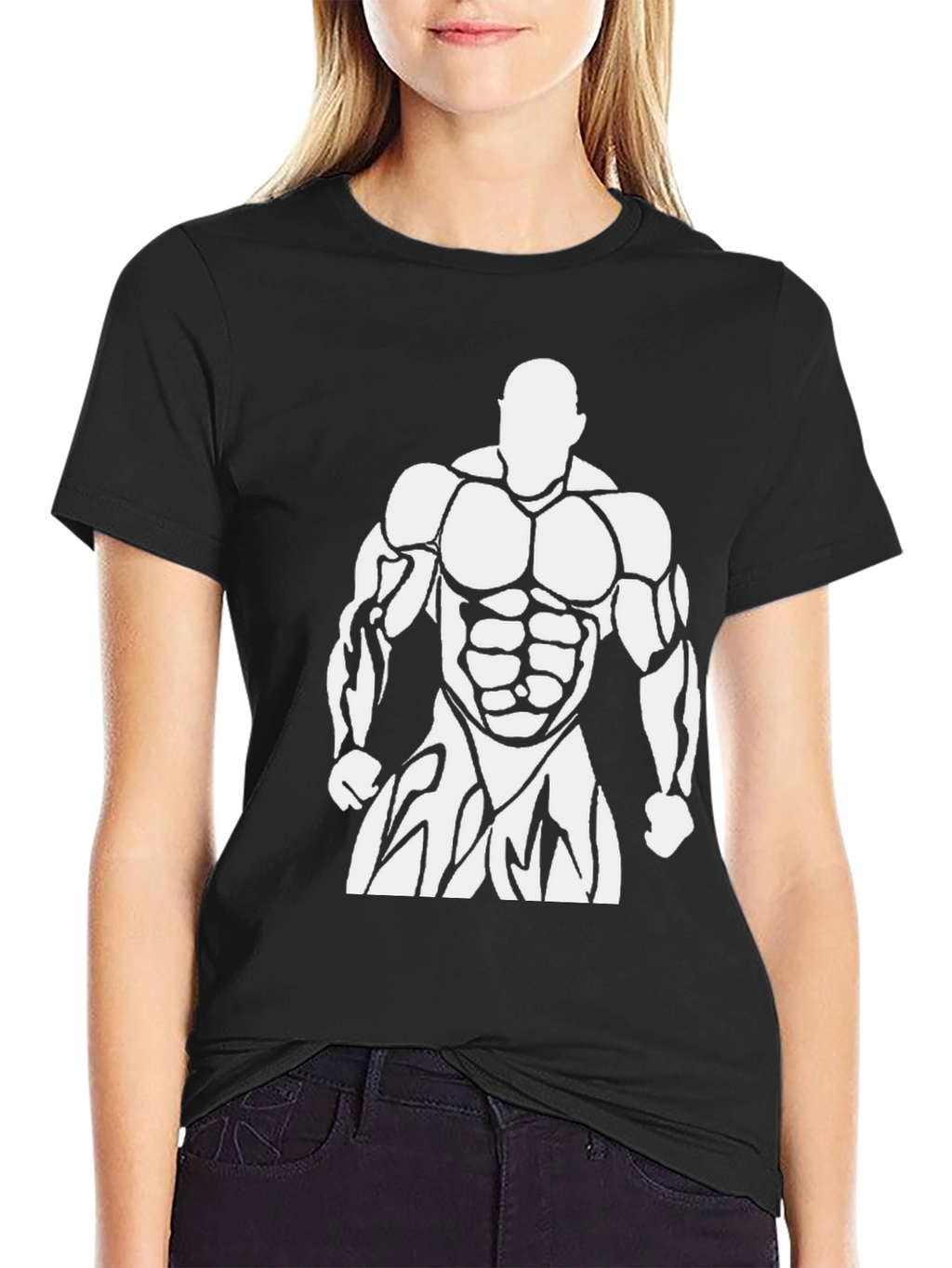 Bodybuilder Graphic Tee - Black Gym Shirt