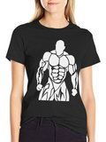Bodybuilder Graphic Tee - Black Gym Shirt