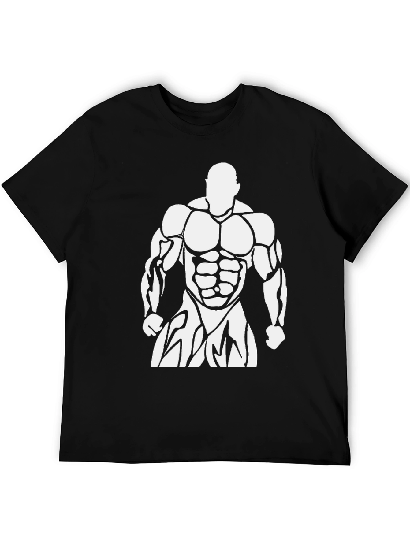 Bodybuilder Graphic Tee - Black Gym Shirt