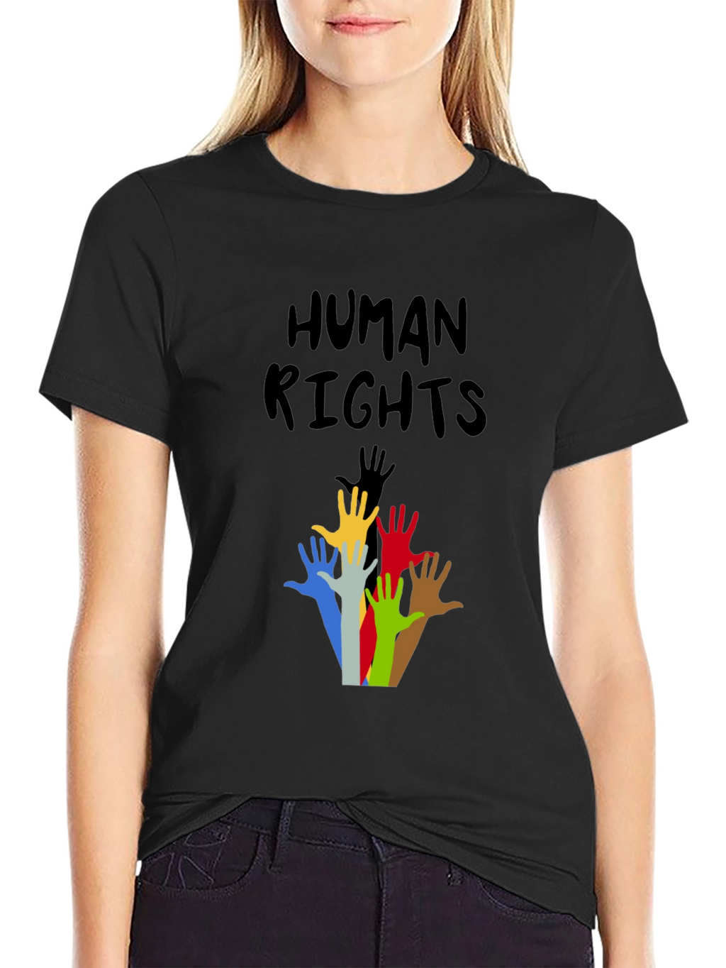 Human Rights Graphic T-Shirt - Black