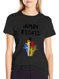 Human Rights Graphic T-Shirt - Black