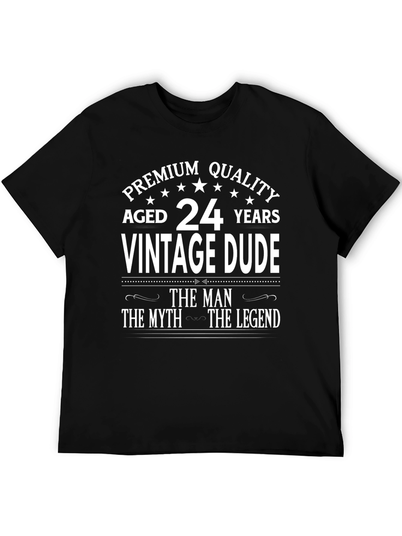 Vintage Dude 24th Birthday Premium Quality T-Shirt